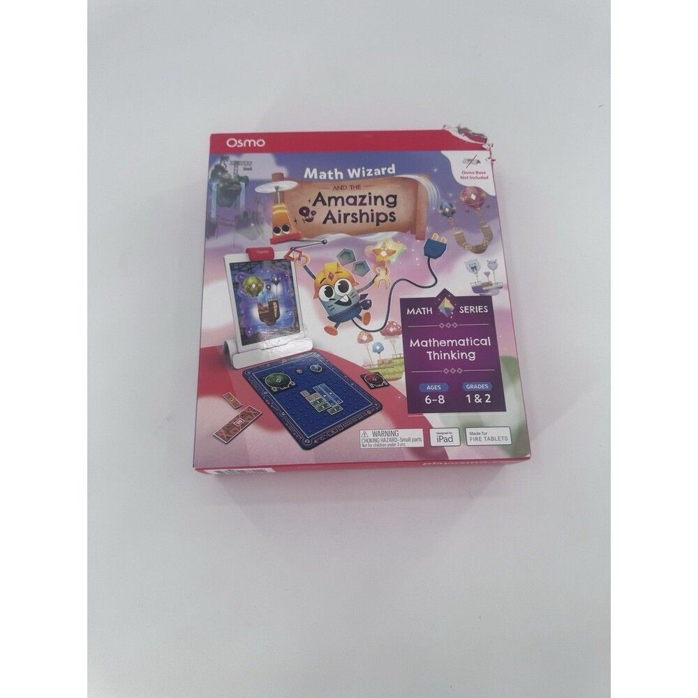 Osmo Math Wizard and the Amazing Airships iPad and Fire Tablet. Ages 6-8 Sealed